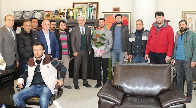 Marangozlar Odası Başkan Adayından Belediye Başkanı Salih Hızlı'ya ziyaret