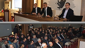 MUHTARLARA VE ÜRETİCİLERE BİREYSEL SULAMA SİSTEMLERİNİN DESTEKLENMESİ %50 HİBE PROJESİ ANLATILDI