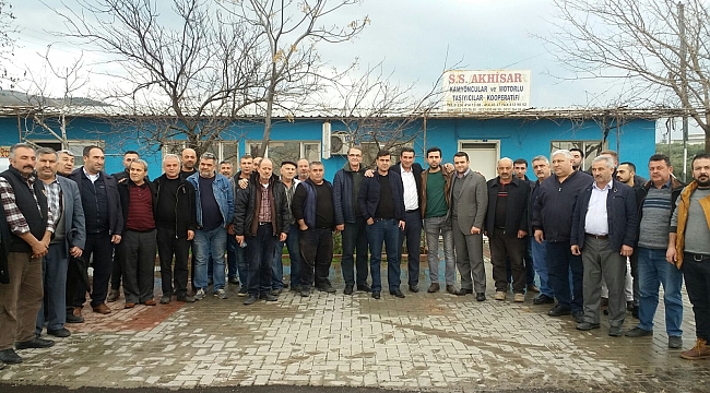 AKHİSAR KAMYONCULAR KOOPERATIFI ZAFER KARA'YI MİSAFİR ETTİ.