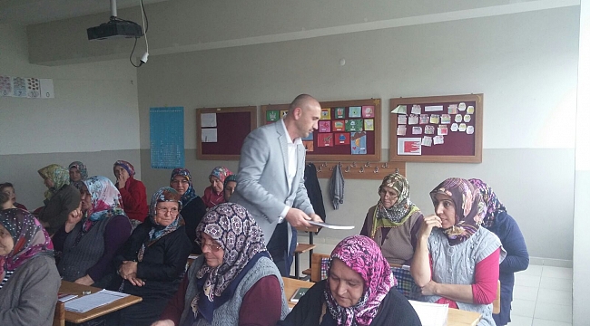 OKUMA YAZMA KURSLARINDA DERS BAŞI YAPILDI