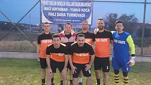 Şehit Naci Adıyaman ve Yunus Koca Futbol Turnuvasında Stad Cafe Takımı Galip