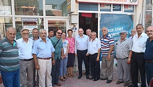 CHP MİLLETVEKİLİ AHMET VEHBİ BAKIRLIOĞLU İLÇELERDE PARTİLİLERLE BAYRAMLAŞTI.