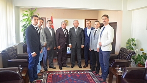 ZİRAAT ODASI BAŞKANI AHMET AKBUĞA ’DAN YENİ KAYMAKAM SABİT KAYA’YA ZİYARET