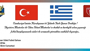 ANLAMLI HAFTADA AKHİSAR'DA TÜRK YUNAN DOSTLUĞU