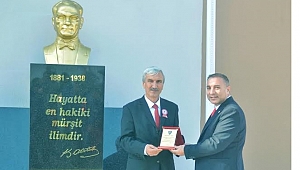 TAVLI YA ATATÜRK 100. YIL OKULUNDAN TEŞEKKÜR PLAKETİ