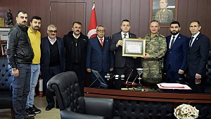 Şehit Aileleri ve Gazilerden Tugay Komutanı Piyade Albay Güven Dere'ye ziyaret