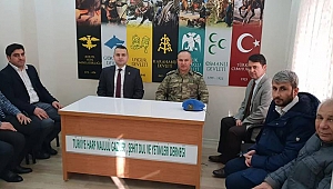 TUGAY KOMUTANI GÜVEN DERE'DEN ŞEHİT AİLELERİNE ZİYARET