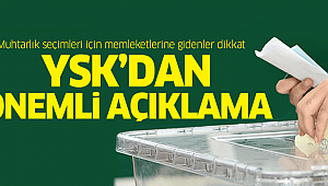 YSK'DAN ÖNEMLİ AÇIKLAMA!