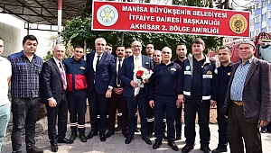BAŞKAN ERGÜN AKHİSARDA ESNAFI ZİYARETTE BULUNDU