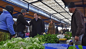 DUTLULU, PAZARCI ESNAFINI ZİYARET ETTİ