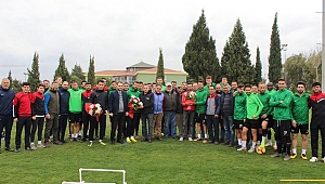 Sanayispor dan Akhisarspor a anlamlı ziyaret etti