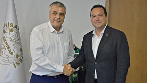 Akhisarspor'un geleceği için iki başkan el sıkıştı