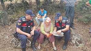12 saat kayıp olan kadını jandarma buldu