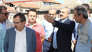 Aydemir ATSO Merkez Çarşıyı Canlandırma Projesini Yerinde İnceledi
