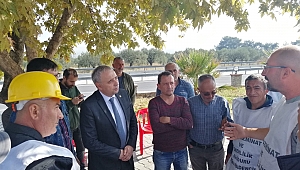 DİRENİŞTEKİ MADENCİLERİ ZİYARET ETTİ