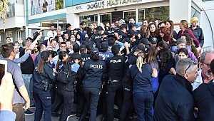 İŞÇİLER HACZİ PROTESTO EDİP MEMURLARI İÇERİ SOKMADI