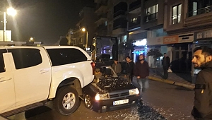 AKHİSAR'DA YOLA DÖKÜLEN YAĞ KAZAYA NEDEN OLDU
