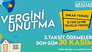 Son ödeme günü 30 Kasım!