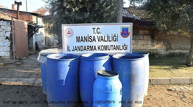 Jandarmadan kaçak alkol operasyonu