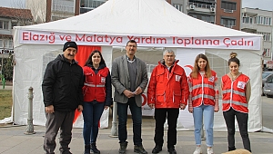 Türk Kızılay Akhisar Şubesinden Elazığ ve Malatya için yardım Kampanyası