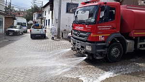 Karantinaya Alınan Kömürcü Mahallesi Büyükşehir Ekipleri Tarafından Dezenfekte Edildi
