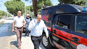 Başkan Dutlulu deprem bölgesindeki vatandaşların yanında oldu