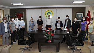 CHP KADIN VE GENÇLİK KOLLARINDAN ATSO'YA HAYIRLI OLSUN ZİYARETİ