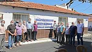 Mahalle halkından Belediye Başkanına pankartlı teşekkür