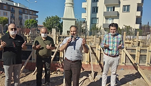AKHİSAR-NUR CAMİİ TEMEL ATMA TÖRENİ GERÇEKLEŞTİRİLDİ