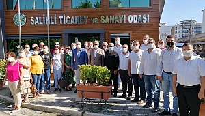 BAKIRLIOĞLU SALİHLİ’DE BORSA VE ODALARI ZİYARET ETTİ