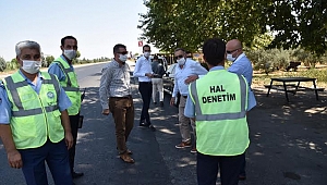 Büyükşehir Hallerde Denetimlerde Bulundu