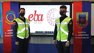 Jandarma Minik Öğrencilere Online Trafik Eğitimi Verdi