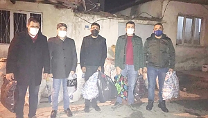 Kula Ülkü Ocağından Evi Yanan Aileye Destek
