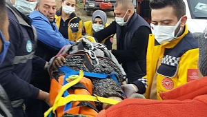 Kuyuya Düşen Vatandaşı İtfaiye Ekipleri Kurtardı