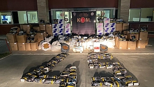 Kaçak 180 bin makaron ve 1 ton 315 kilogram kıyılmış tütün ele geçirildi