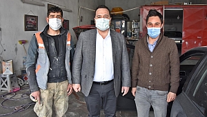 Başkan Besim Dutlulu, Sanayi esnafını ziyaret etti