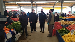 BAŞKAN GÜRAL SINDIRGI PAZARINDA