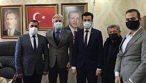 Başkan Salih Hızlı'ya hayırlı olsun ziyareti.