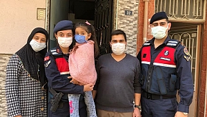 Kaybolan küçük kız jandarma tarafından bulundu