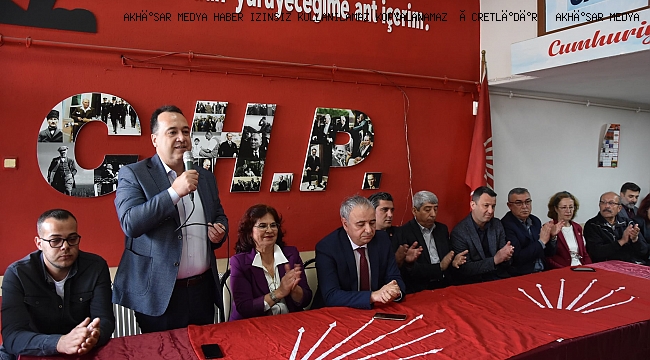 CHP  ilçe Teşkilatı Bayram kutlaması ve 1 Mayıs Açıklaması yaptı 