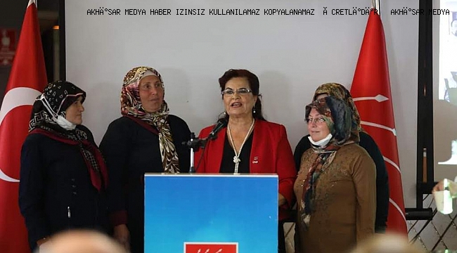 Akhisar CHP Kadın Kolların'dan Basın Açıklaması