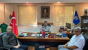 HALK EĞİTİMİ MERKEZİ MÜDÜRLÜĞÜNDEN, AKSELENDİ HAVA MEYDAN VE GARNİZON KOMUTANI ALBAY MEHMET ŞAHİN E ZİYARET
