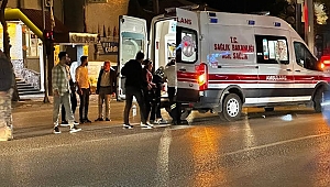 Tütün Otel Kavşağında motosiklet kazası 2 kişi yaralandı