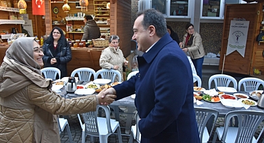BAŞKAN DUTLULU, KADIN EMEĞİ VE SANAT SOKAĞI ESNAFLARI İLE BULUŞTU