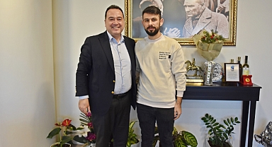 EBRAR BEBEĞİN BABASI AKTÜRK'TEN BAŞKAN DUTLULU'YA TEŞEKKÜR ZİYARETİ