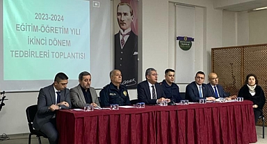 2023-2024 Eğitim-Öğretim Yılı 2. Dönemi Asayiş, Güvenlik, Trafik ve Tedbirler toplantısı düzenlendi