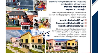 BAŞKAN DUTLULU’DAN 3 MAHALLEYE KREŞ MÜJDESİ