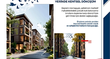 Başkan Dutlulu “YERİNDE KENTSEL DÖNÜŞÜM YAPACAĞIZ”