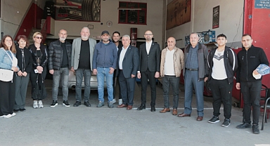 İYİ Parti Akhisar Belediye Başkan Adayı Hüseyin Ali Doğan, Sanayi esnafıyla buluştu