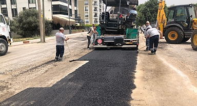 Atatürk Mahallesi'nde Kovalık Stadı'nın arka yolunda Asfalt Çalışmaları Başladı